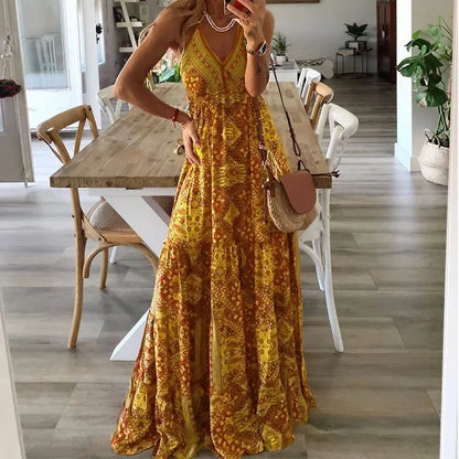 Freija - Färgglad klänning
